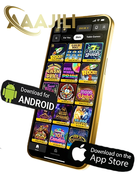 aaajili slots page with featured reels and highlighted popular slot games